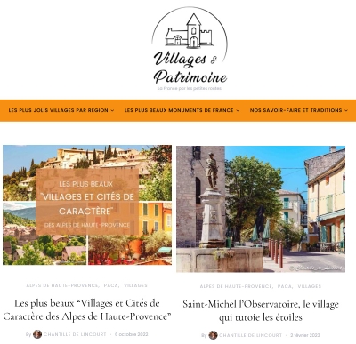 Blog Villages et Patrimoine