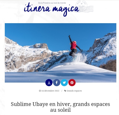 Blog Itinera Magica : hiver en Ubaye