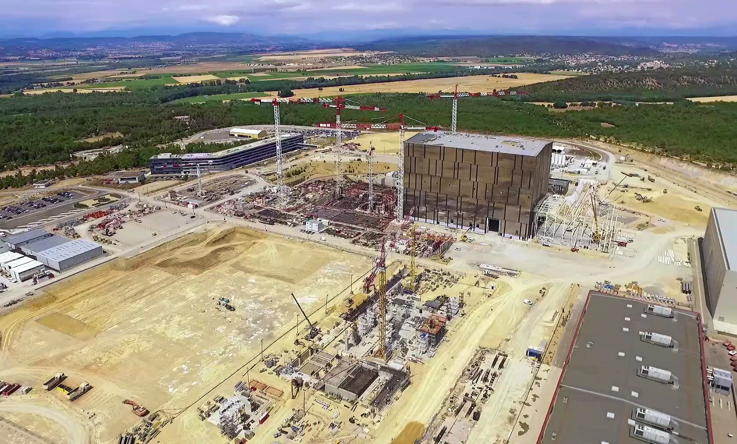 Vue du chantier ITER au 12 Septembre 2016