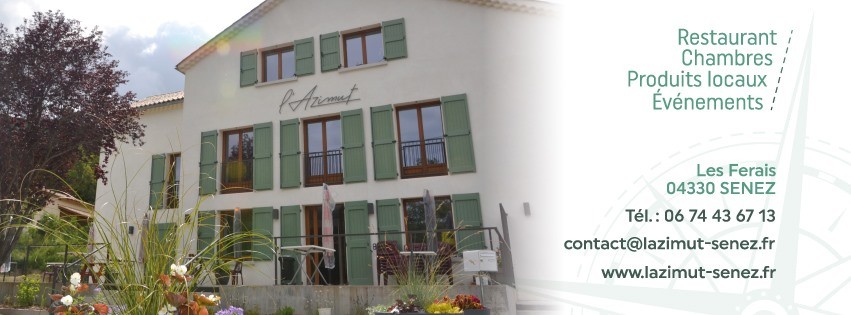 Implantation de L'Azimut, Gîte Restaurant à Senez Implantation de L'Azimut, Gîte Restaurant à Senez