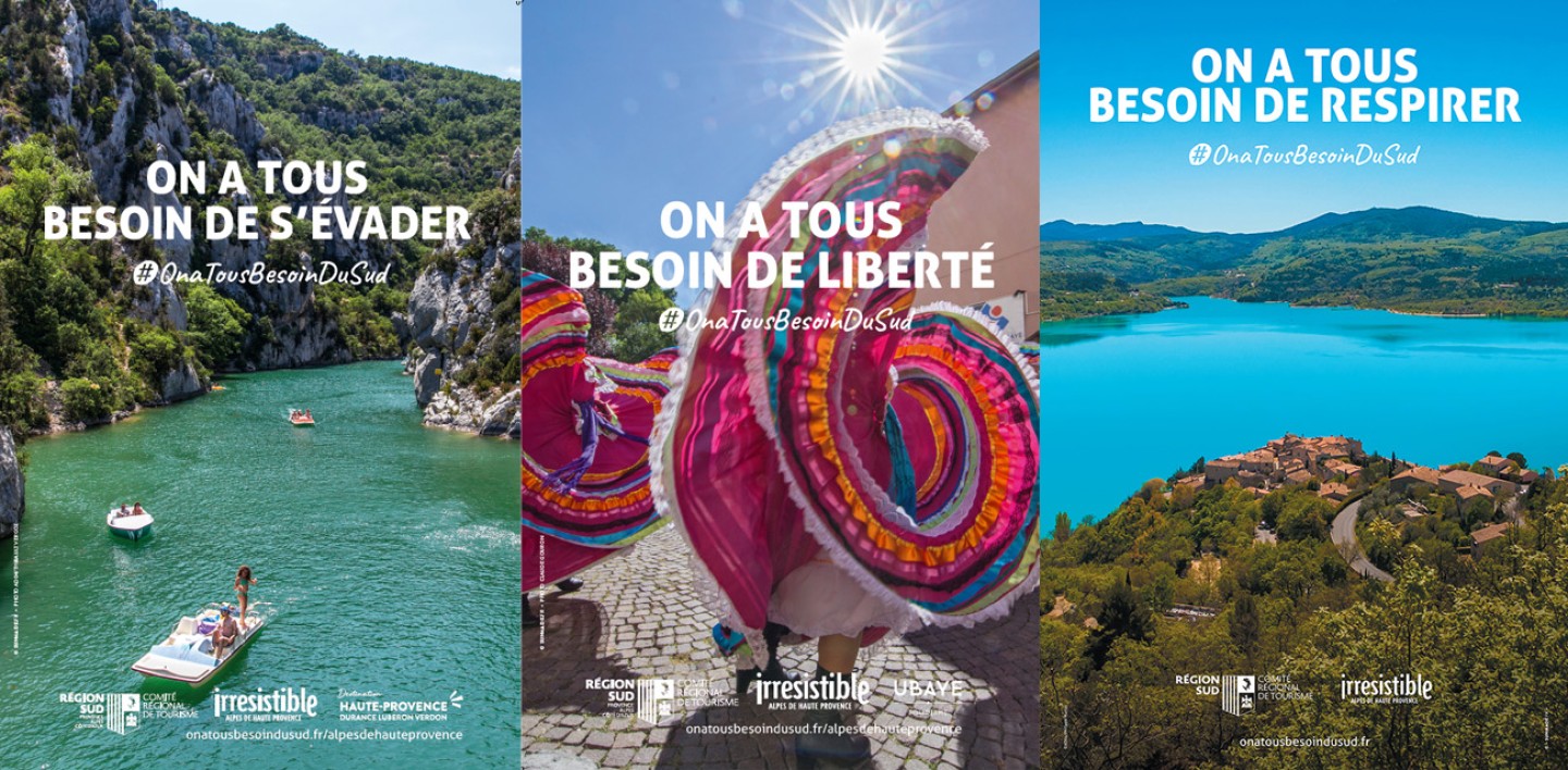 Campagne d’affichage et plan média de relance touristique