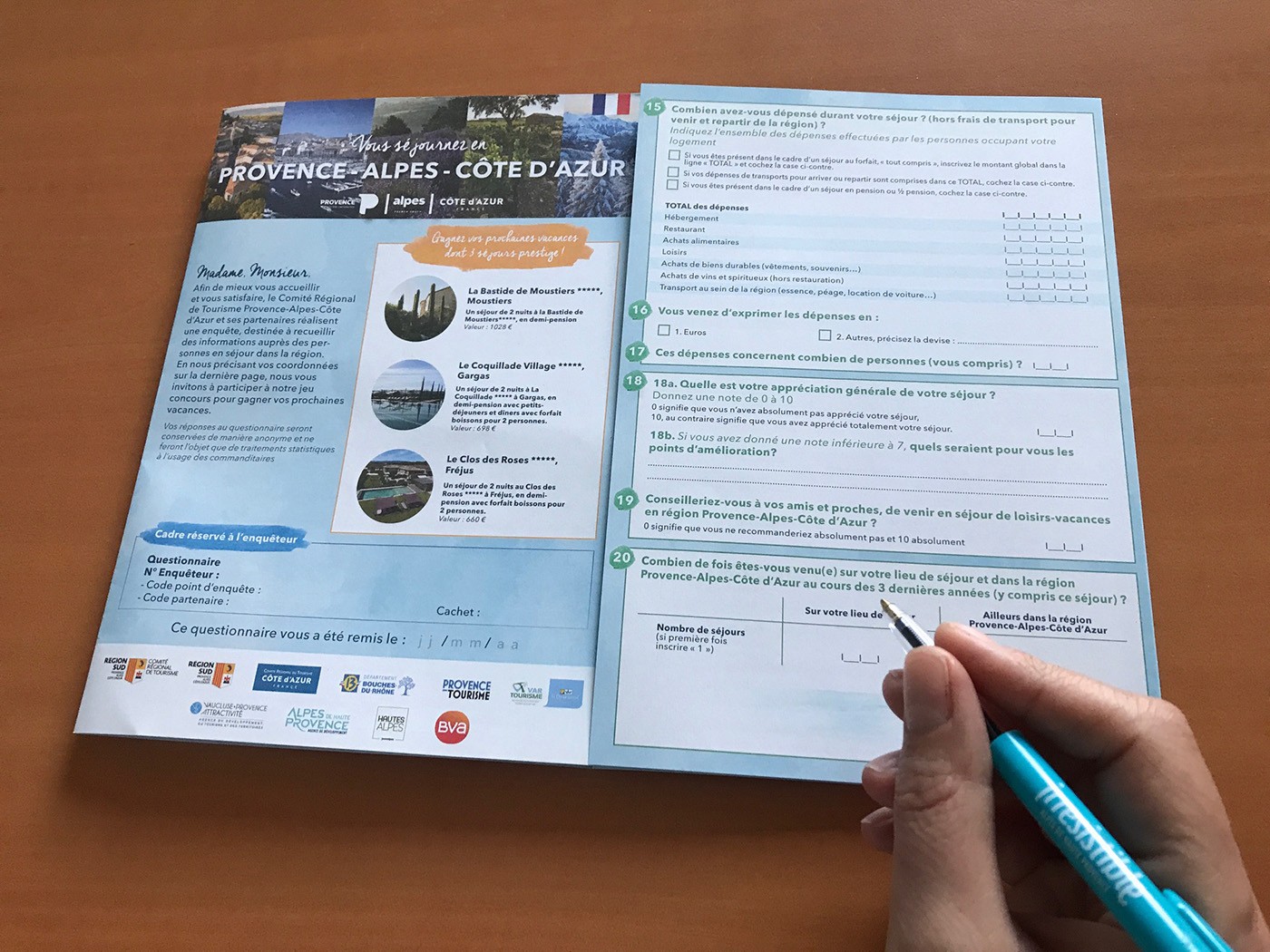 Enquête de clientèle touristique régionale