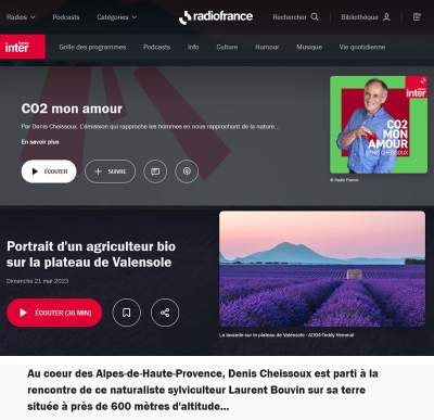 Co2 mon amour - France Inter - Valensole