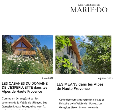 Blog Les adresses de Marie-Do