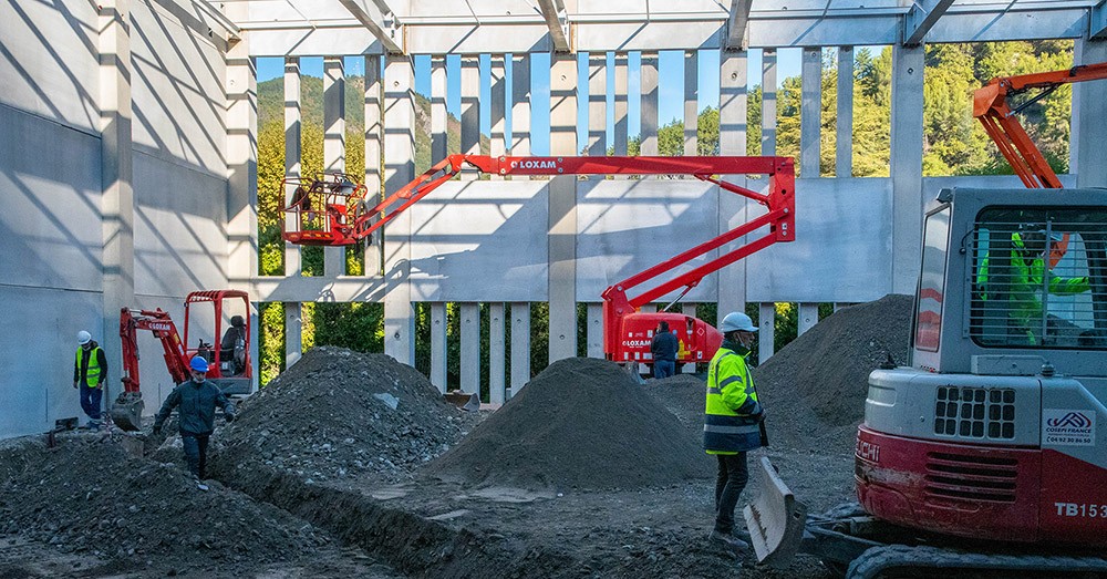 Travaux publics dans les Alpes de Haute Provence ©AD04/Alain Le Breton Travaux publics dans les Alpes de Haute Provence