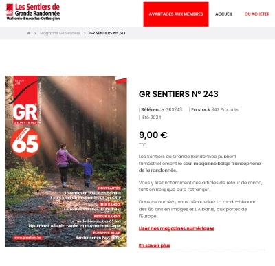 Magazine Belge GR® sentiers