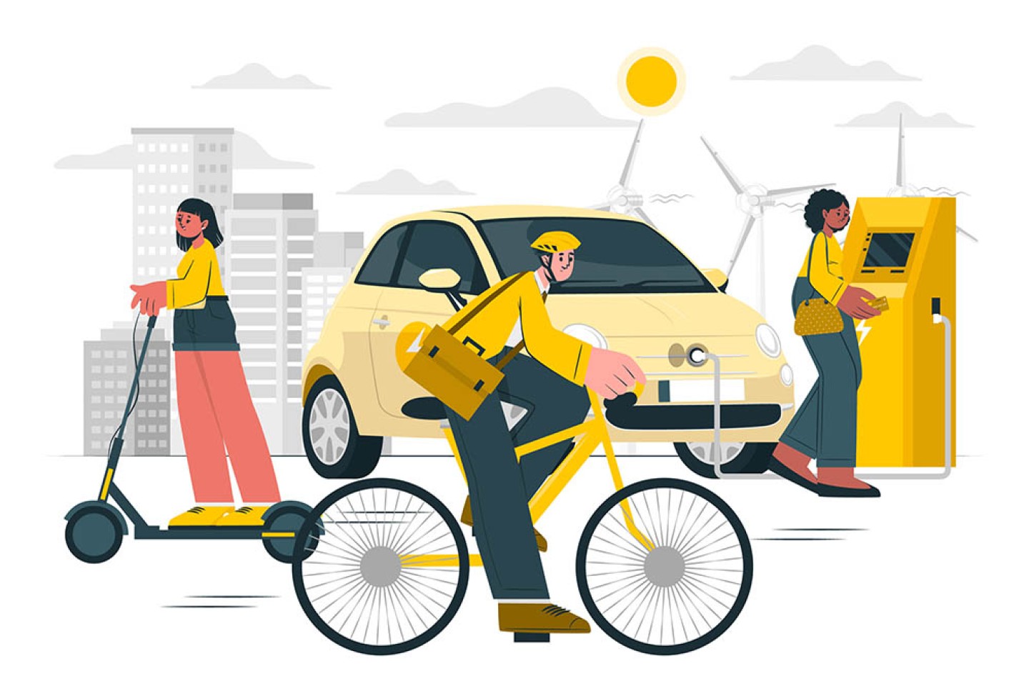 Tourisme : profitez du dispositif 1 000 bornes pour la mobilité douce ©Image de storyset sur Freepik Tourisme : profitez du dispositif 1 000 bornes pour la mobilité douce ©Image de storyset sur Freepik