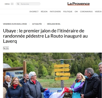 La Provence inauguration de la Routo