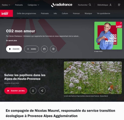 Co2 mon amour - France Inter - Papillons