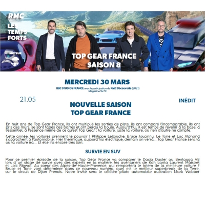 Top Gear France sur RMC Découverte
