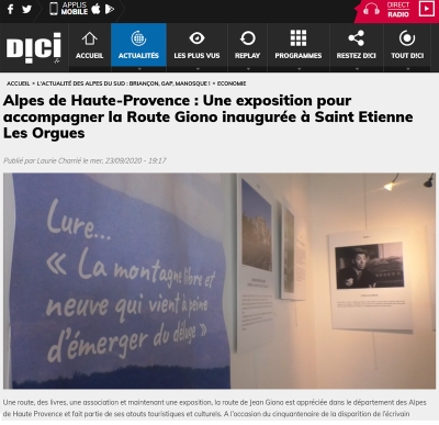 Dici TV route Giono
