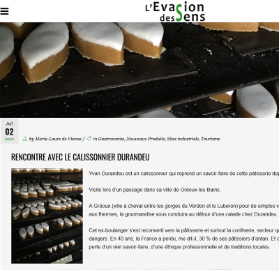 Rencontre avec le calissonnier Durandeu