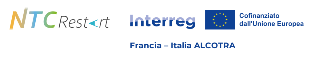 Logo Interreg France - Italia ALCOTRA - Nouveau Territoire en Partage Restart